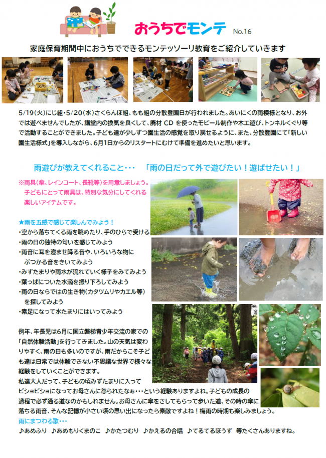 おうちでモンテNo16