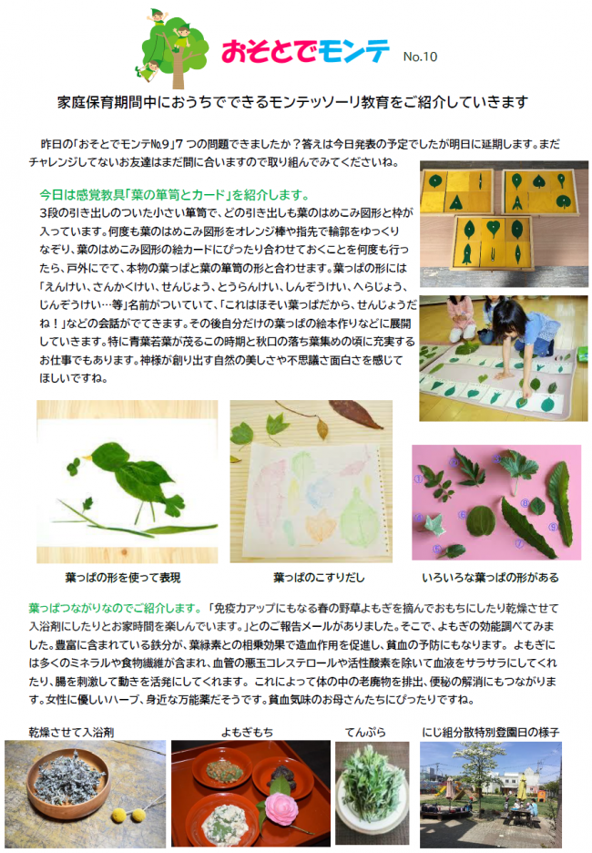 おそとでモンテNo１０