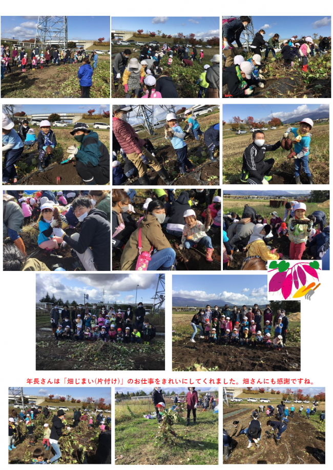 ４さつまいもほり親子遠足；